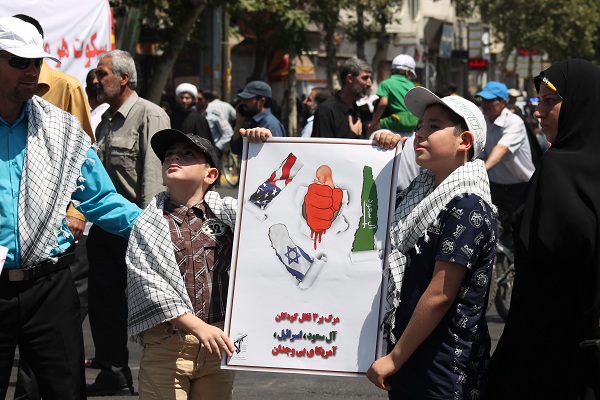 گزارش تصویری راهپیمایی روز قدس در قزوین