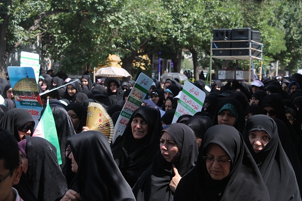 فریادهای مرگ بر اسرائیل در استان قزوین طنین انداز شد