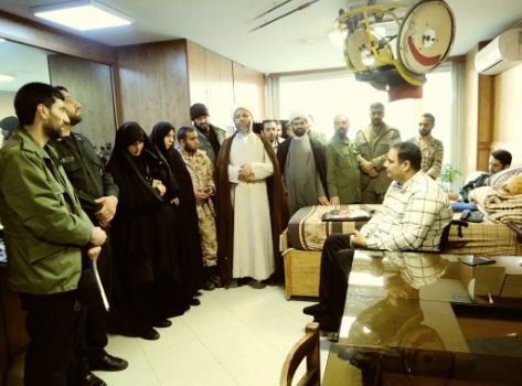 بازدید پایوران ناحیه شهید مفتح با جانبازان آسایشگاه شهید بهشتی