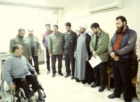 بازدید پایوران ناحیه شهید مفتح با جانبازان آسایشگاه شهید بهشتی