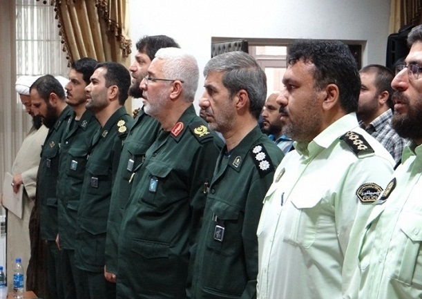 آئین تکریم و معارفه فرمانده ناحیه مقاومت بسیج الغدیر برگزار شد