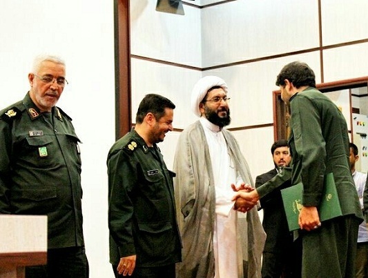 آئین تکریم و معارفه فرمانده ناحیه مقاومت بسیج حبیب بن مظاهر برگزار شد