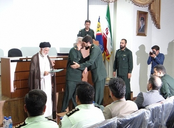 آئین تکریم و معارفه فرمانده ناحیه مقاومت بسیج الغدیر برگزار شد