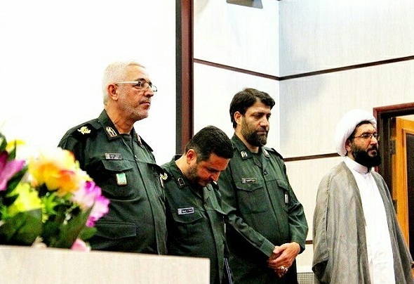 آئین تکریم و معارفه فرمانده ناحیه مقاومت بسیج حبیب بن مظاهر برگزار شد