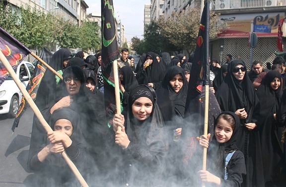 کاروان عزاداری سرور و سالار شهیدان در عاشورای حسینی ناحیه مقاومت بسیج حضرت ولیعصر(عج)