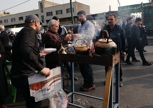 پیاده‌روی جاماندگان اربعین حسینی در تهران برگزار شد