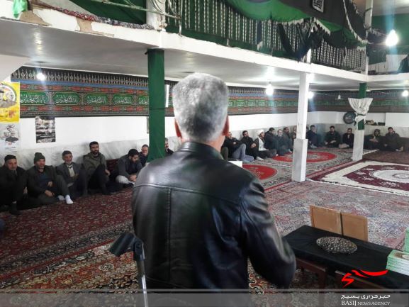 گزارش تصویری از برگزاری مراسم گرامیداشت حاج قاسم سلیمانی در روستای تخمار بخش قره کهریز