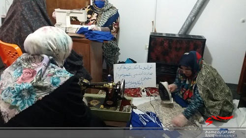 تولید ۸ هزار ماسک بهداشتی توسط خواهران بسیجی تنکابن+تصاویر