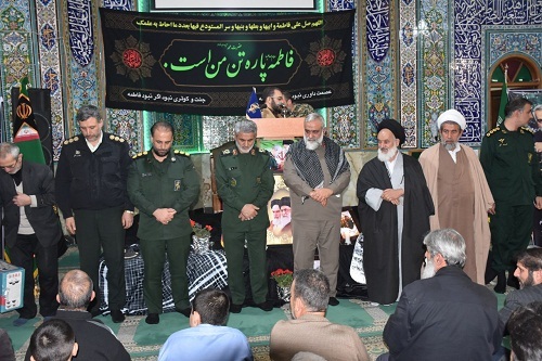 مراسم بزرگداشت شهید حاج قاسم سلیمانی در لشکر عملیاتی