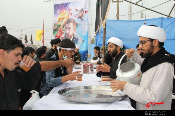 برپایی موکب مستقل شهرستان جم در اربعین حسینی در کربلای معلا