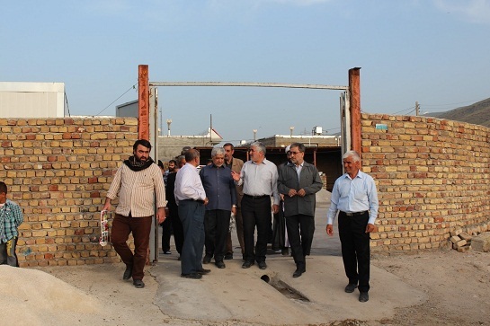 آیین افتتاح منازل زلزله زدگان در روستای تپه عظيم سر پل ذهاب