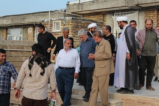 آیین افتتاح منازل زلزله زدگان در روستای تپه عظيم سر پل ذهاب