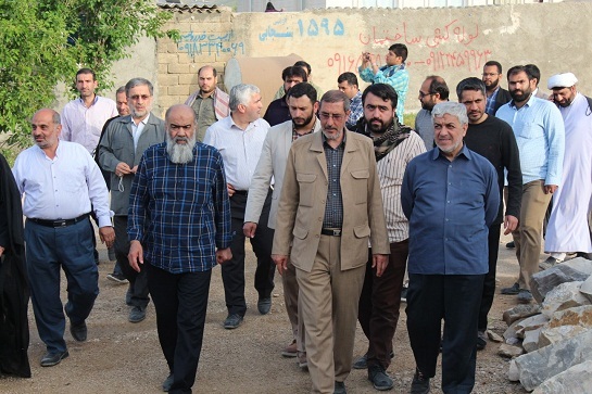 آیین افتتاح منازل زلزله زدگان در روستای تپه عظيم سر پل ذهاب