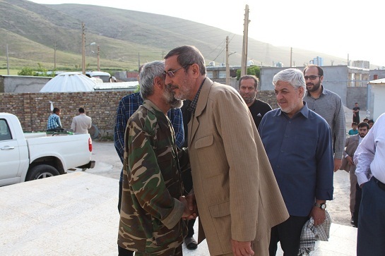 آیین افتتاح منازل زلزله زدگان در روستای تپه عظيم سر پل ذهاب