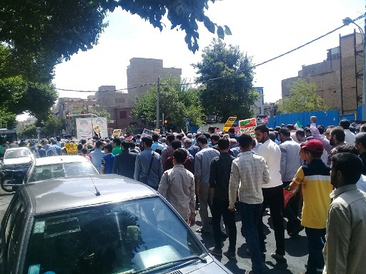 راهپیمایی روز قدس ناحیه مقاومت بسیج حبیب بن مظاهر (ع)