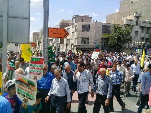 راهپیمایی روز قدس ناحیه مقاومت بسیج حبیب بن مظاهر (ع)