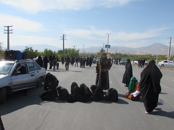 برگزاری مراسم پیاده روی جاماندگان اربعیین حسینی در شهرستان شازند