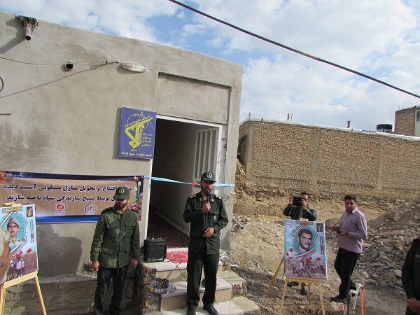 ساخت و تکمیل یک منزل آسیب زده از سیل توسط حوزه مقاومت بسیج ثارالله شازند