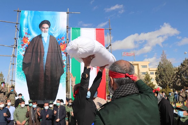 مراسم تدفین پیکر مطهر شهید گمنام در دانشگاه آزاد اسلامی آباده