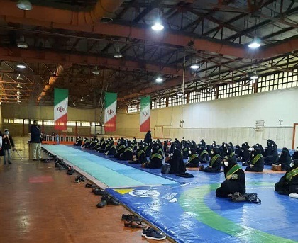 رزمایش گردان خواهران حوزه ۲۵۰ مبین