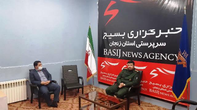 بازدید معاون روابط عمومی سازمان بسیج از دفتر خبرگزاری بسیج زنجان