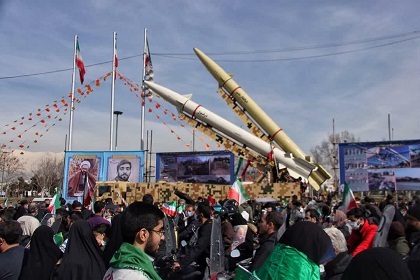 حماسه تماشایی مردم تهران در راهپیمایی 22 بهمن 99