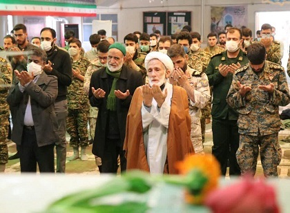 تشییع پیکر شهید گمنام در تیپ دوم آل محمد (ص)