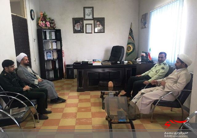 دیدار مسئول نمایندگی ولی فقیه در سپاه کبودراهنگ با فرمانده نیروی انتظامی این شهرستان