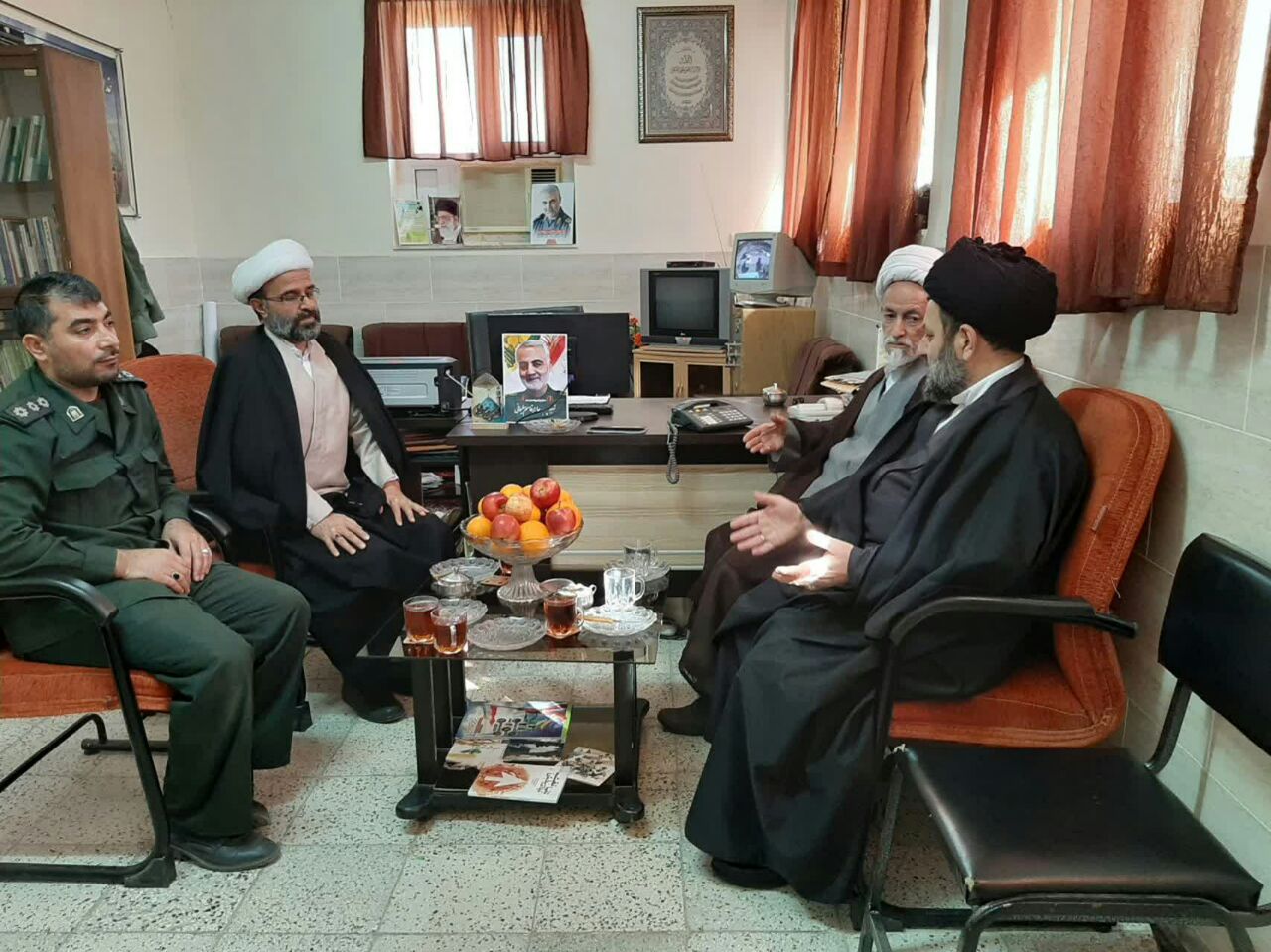 حضور مسول نمایندگی ولی فقیه سپاه استان سمنان در حوزه بسیج مالک اشتر بیارجمند