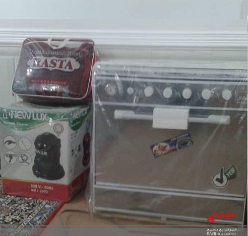 تهیه وسایل منزل برای معسرین به مناسبت عید غدیر