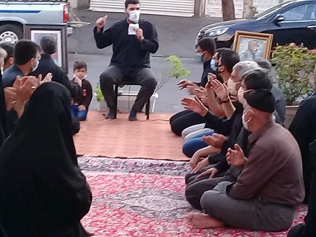 اقامه عزای سیدالشهداء (ع) در منزل شهید جهانبخش