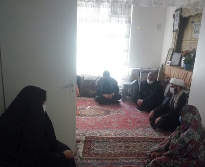 دیدار با خانواده شهید میرزایی توسط ناحیه کمیل