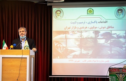 بازدید سردار یزدی و رئیس پلیس از محله شوش