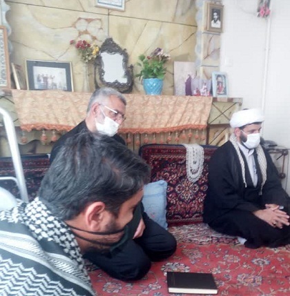 دیدار با خانواده شهید میرزایی توسط ناحیه کمیل