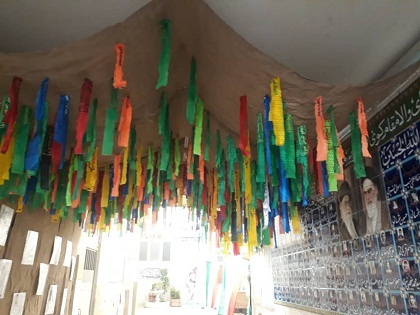 فضاسازی مسجد و پایگاه شهید عزیزی به مناسبت هفته دفاع مقدس