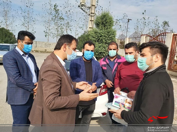 بازدید از مراکز تولید ماسک سه لایه در آمل