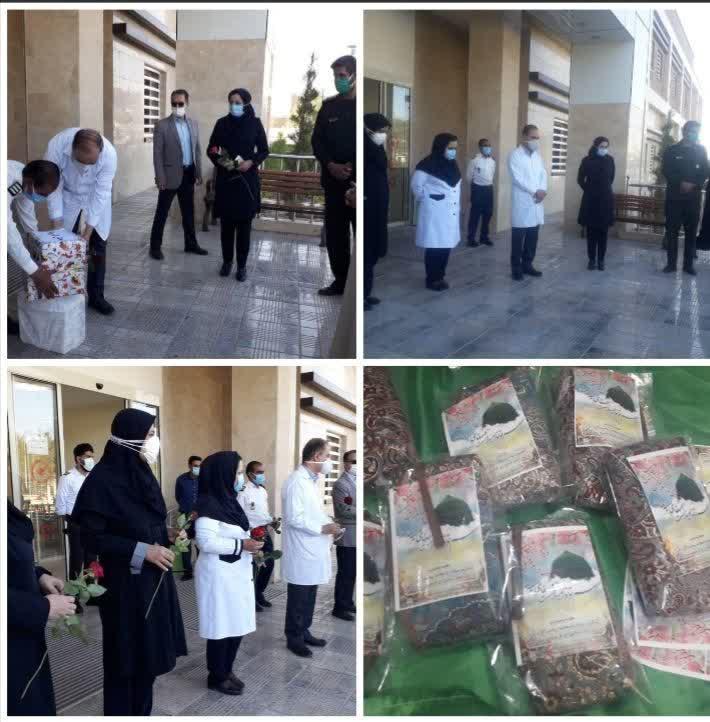 ۷۵۰عدد ماسک وکیف وسایل بهداشتی به پرسنل بیمارستان سینای زرند اهداء شد ۷۵۰عدد ماسک وکیف وسایل بهداشتی به پرسنل بیمارستان سینای زرند اهداء شد