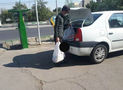 توزیع ماسک و بسته های معیشتی در محله صادقیه و خلیج فارس