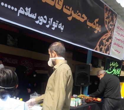 راه اندازی موکب توزیع خیرات و بسته های بهداشتی