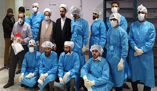 حضور ۱۵۰ هزار طلبه بسیجی در میدان مبارزه با کرونا حضور ۱۵۰ هزار طلبه بسیجی در میدان مبارزه با کرونا
