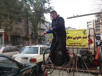 توزیع بسته های معیشتی و مواد ضدعفونی کننده