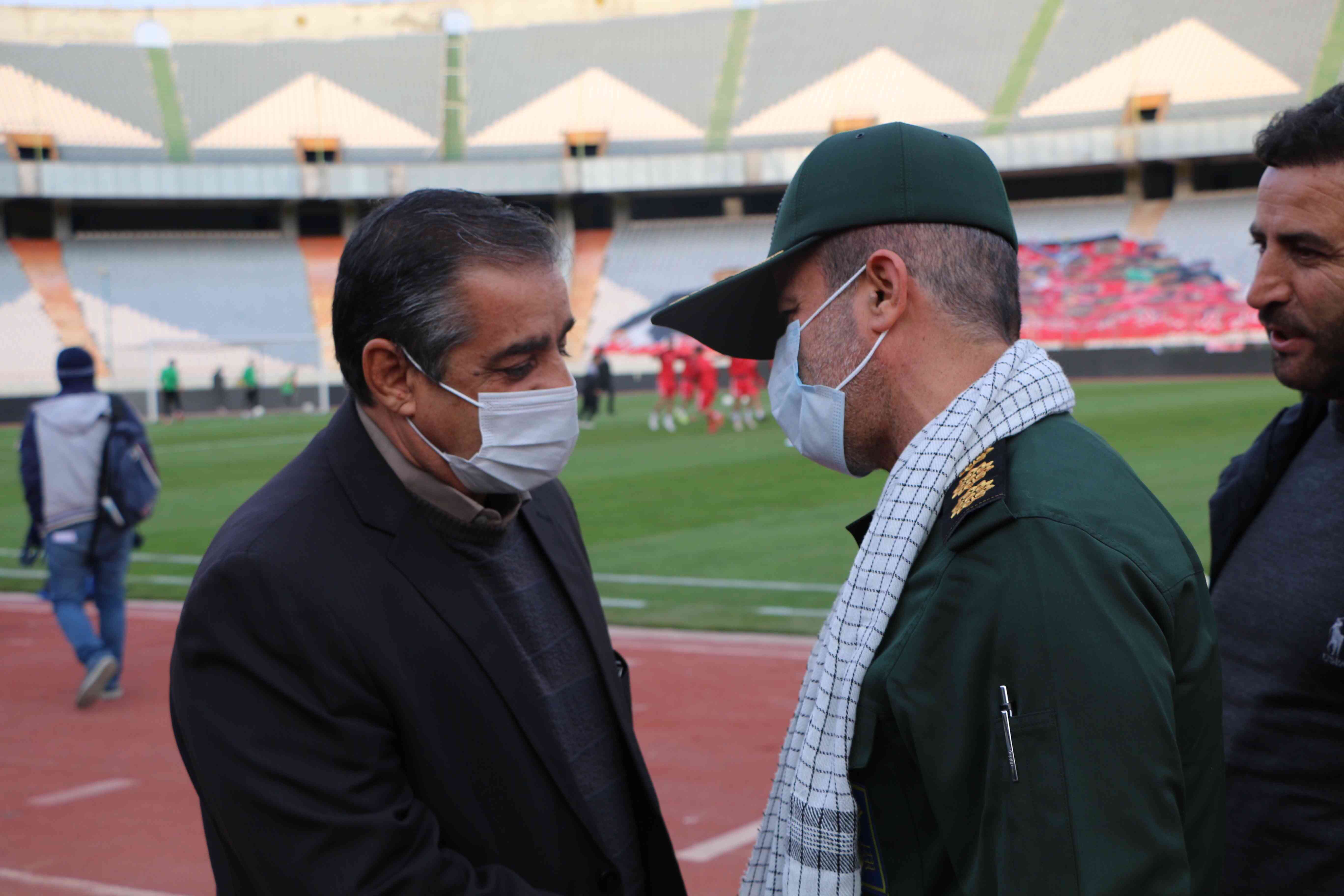 حضور رئیس سازمان ورزش بسیج در مراسم یادبود سردار شهید حاج قاسم سلیمانی در ورزشگاه آزادی