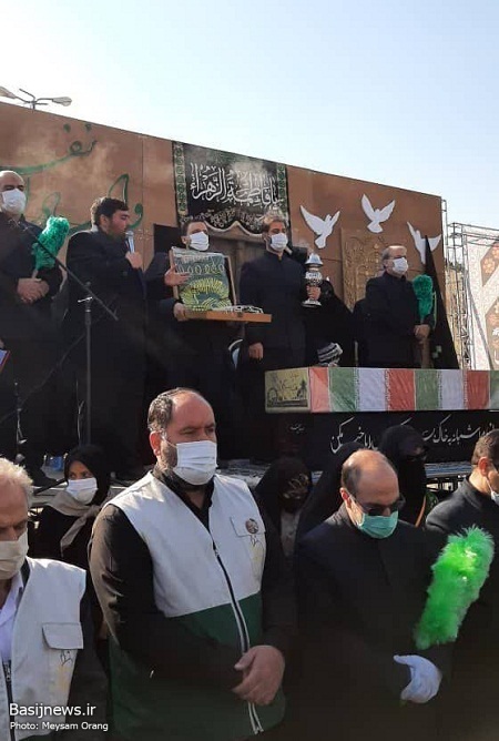 پیکر مطهر شهید مجید مسگر طهرانی در تهرانپارس تشییع شد