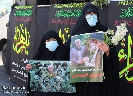 مراسم تشییع پیکر ۱۵۰ شهید گمنام از دانشگاه تهران