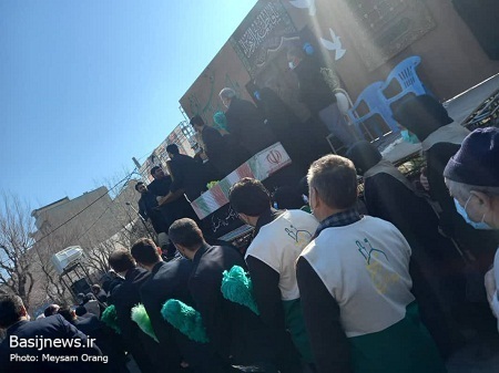 پیکر مطهر شهید مجید مسگر طهرانی در تهرانپارس تشییع شد