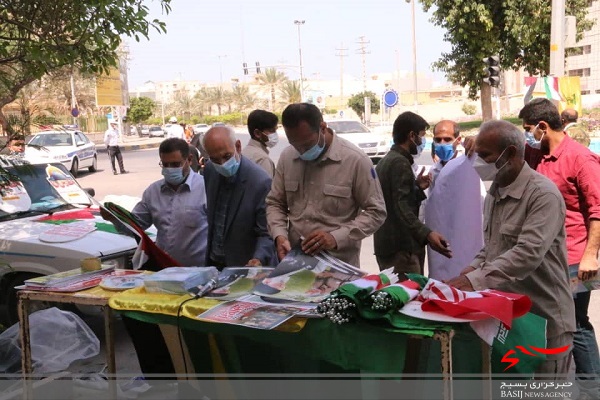 آتش زدن پرچم آمریکا و اسرائیل در بوشهر به مناسبت روز جهانی قدس