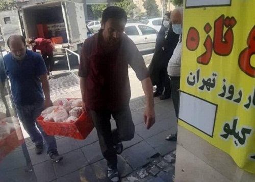 راه اندازی غرفه نظارت و بازرسی از توزیع مرغ دولتی