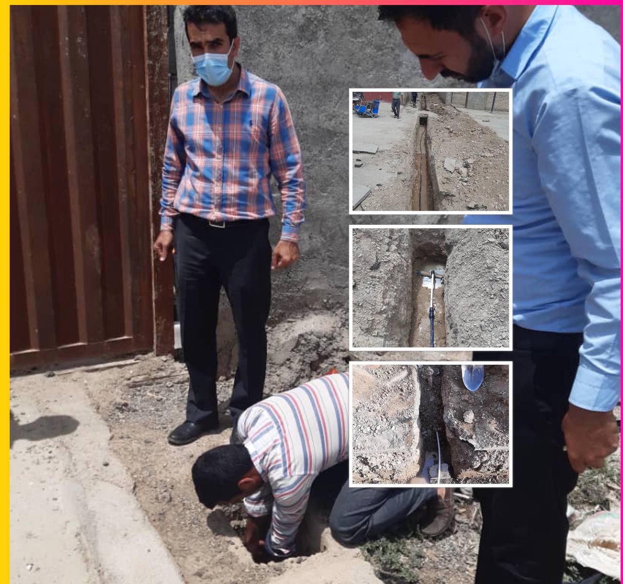 اصلاح بخشی از شبکه آب شهر رویان و قطع انشعاب غیرمجاز در روستای قلعه نو خرقان شاهرود اصلاح بخشی از شبکه آب شهر رویان و قطع انشعاب غیرمجاز در روستای قلعه نو خرقان شاهرود