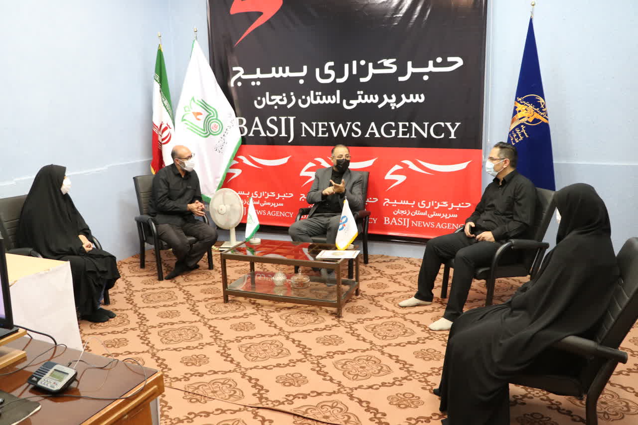 حضور مدیرکل کانون پرورش فکری کودکان و نوجوانان استان زنجان در دفتر خبرگزاری بسیج زنجان