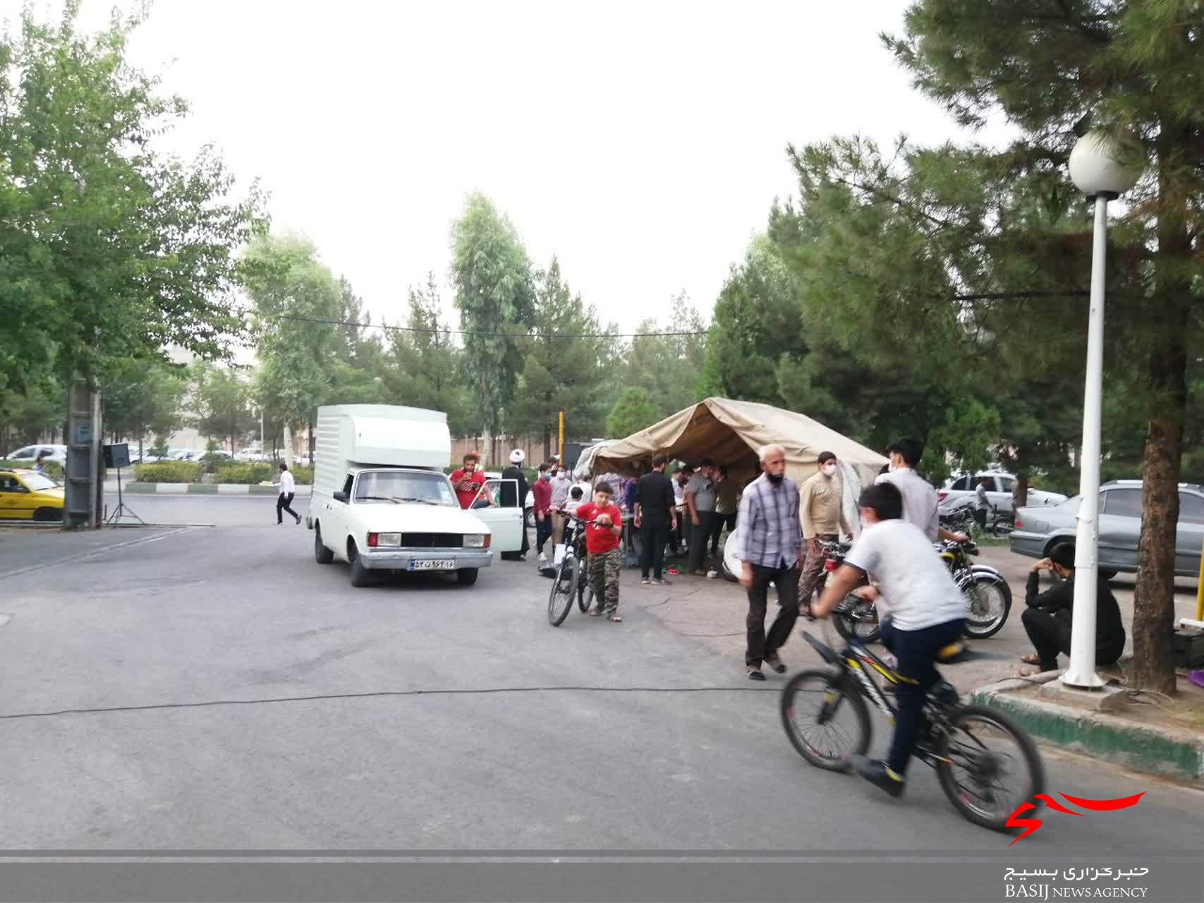 برگزاری ایستگاه صلواتی بسیجیان پایگاه سیدالشهداء (ع)